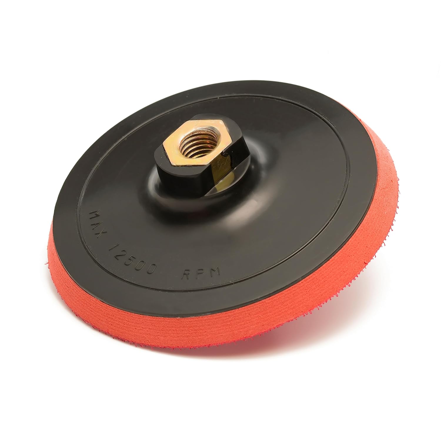 Glass Polish 4 inch (100mm) Hard Density Foam Backing Pad with 5/8”-11 Thread for Rotary Polishing Machines - Hook and Loop Grip - GP12603