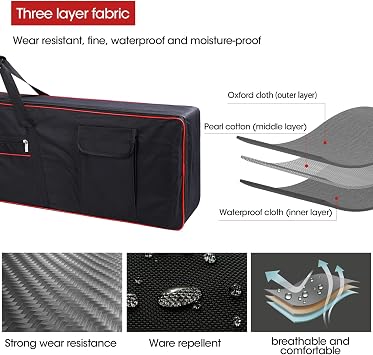 88 Keyboard Case Red and 61 Keyboard Carring Bag
