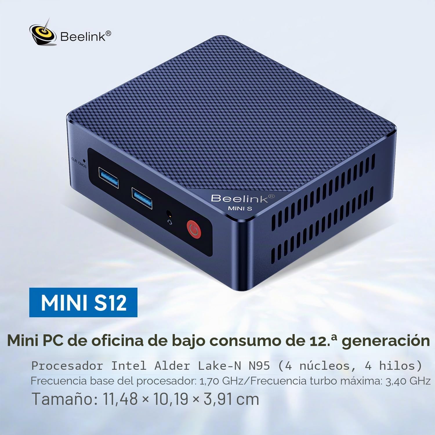 Beelink MINI-S12 Mini PC, minicomputadora con procesador Intel