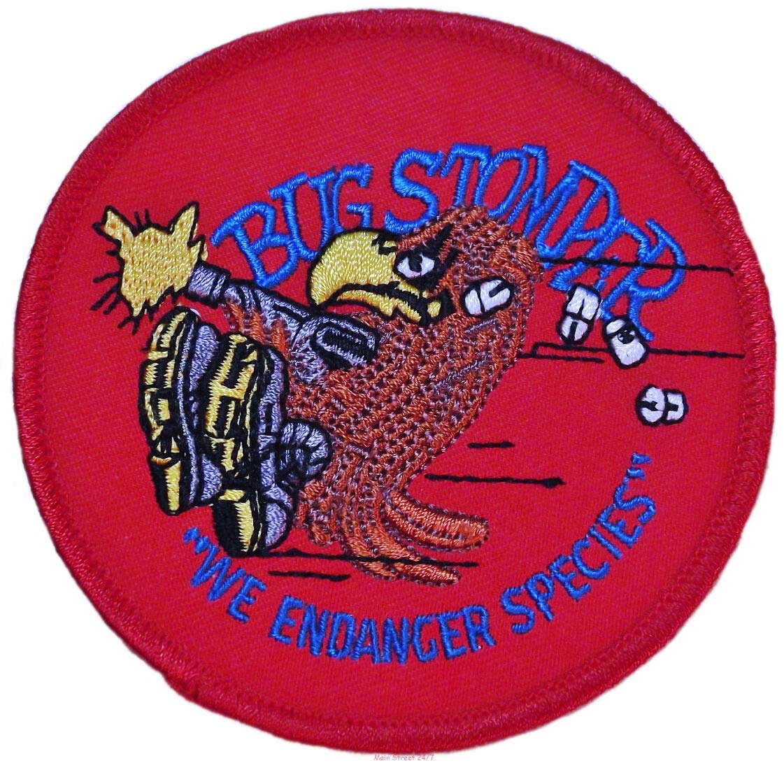 Alien Bug Stomper Shoulder Logo Iron-on/Sew-on Embroidered Patch