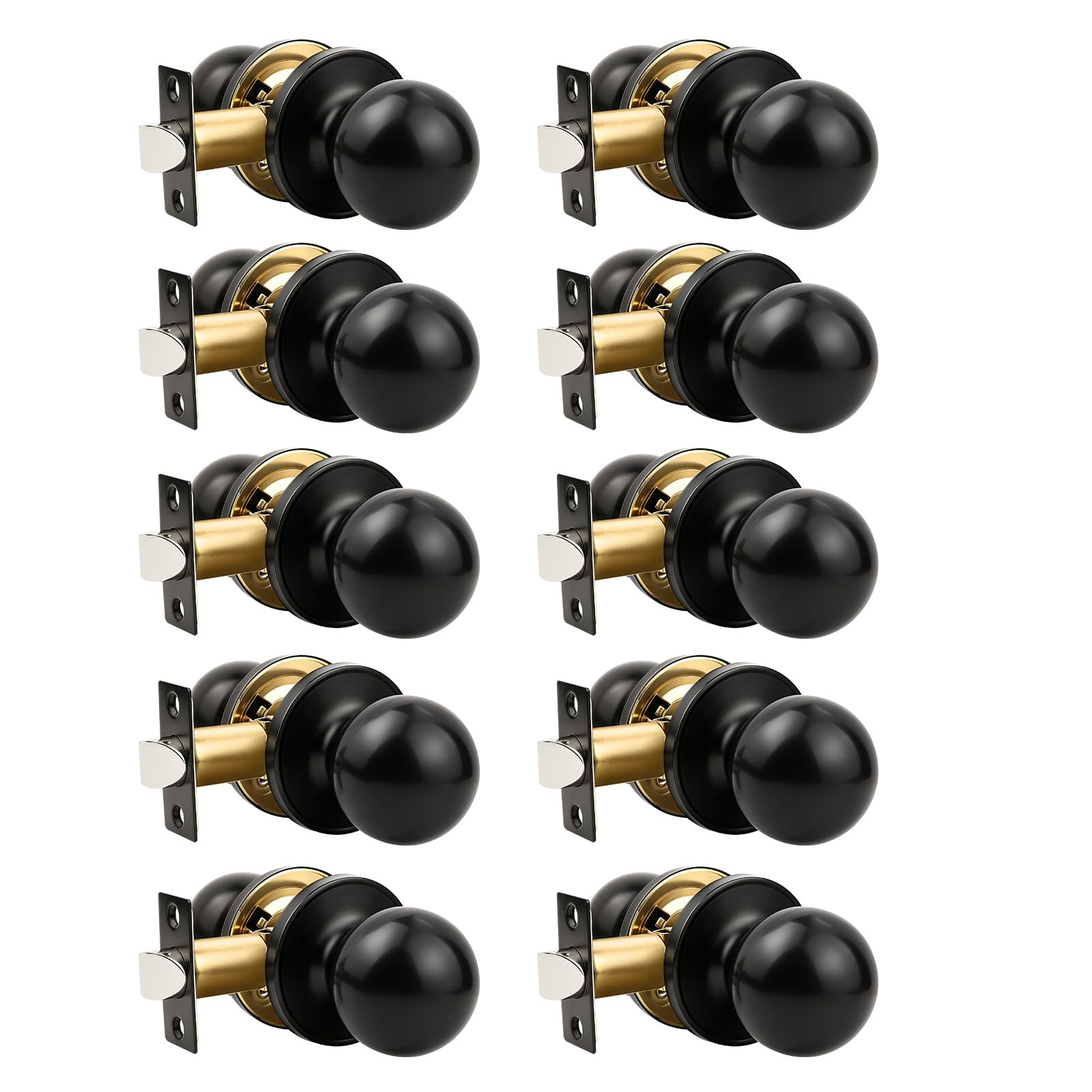 Privacy Door Knobs - 2 Pack Satin Nickel -18 Privacy Door Knobs - 2 Pack Satin Nickel -18