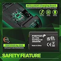 Vista 5 de Fosmon Quad PRO 2 MAX Charger Compatible with Xbox Series XS Xbox OneOne XOne S Elite Controllers High Speed Docking Charging with High Capacity 4X