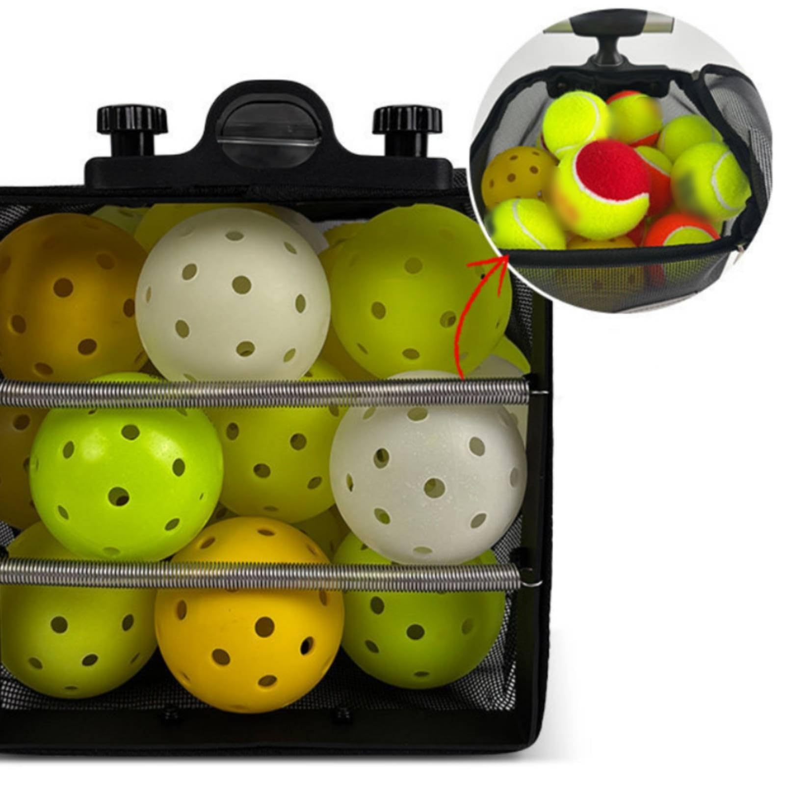 Homyl Raccoglitori Palline Tennis Strumento Raccolta Manuale Manico Alluminio Cestino Resistente Leggero Adatto per Uso Professionale Studenti Campi Sportivi