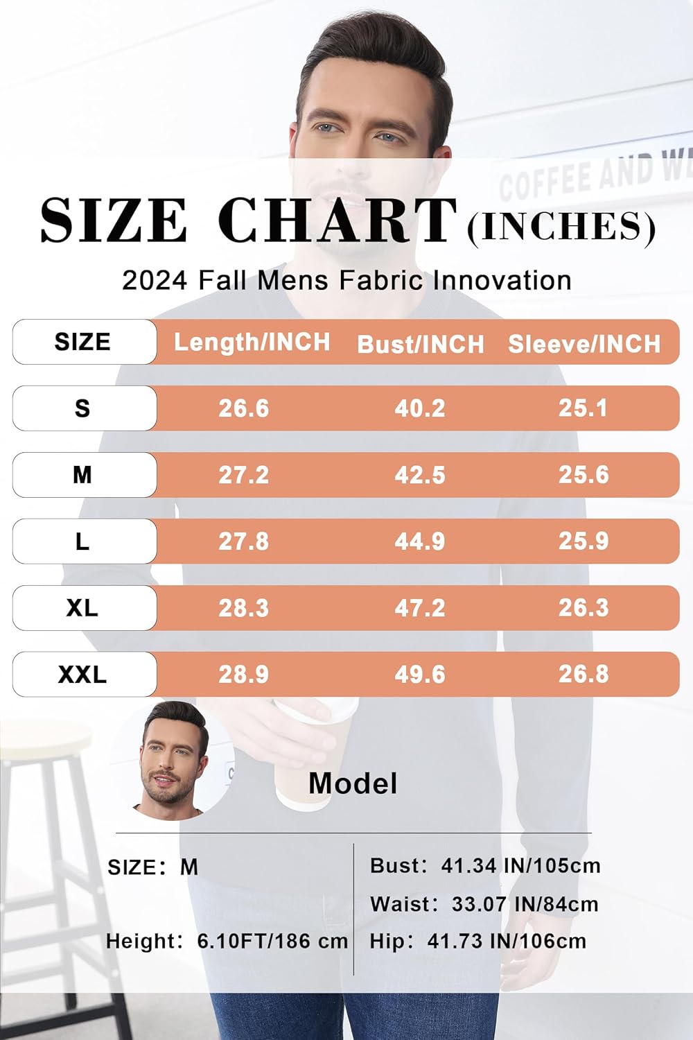 Arach&Cloz Mens Wool Blend Loose Fit Sweater Ultra Soft 2025 Spring Bottoming Crewneck Fashion Pullover