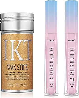 Gesponserte Anzeige – Hair Finishing Stick 2 PCS & Hair wax stick 1 PCS, for Hair Edge Frizz Control, Small Broken Hair, B...