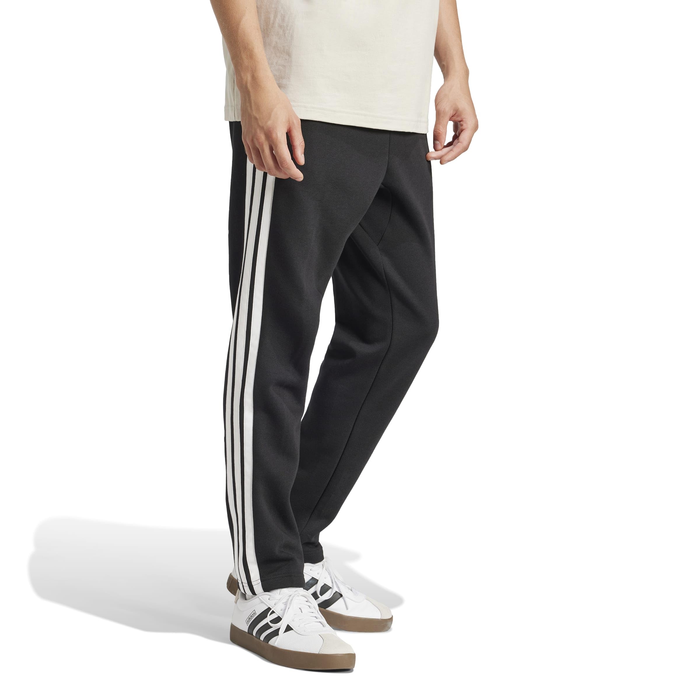 adidas Essentials 3-Stripes Fleece Open Hem Pants - Pantalones Hombre