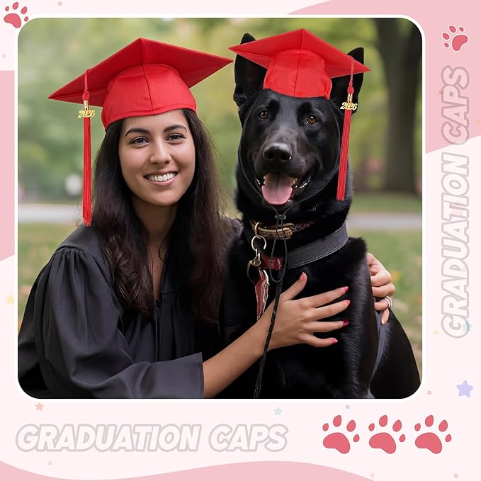 Set de Gorros de Graduación para Adulto y Perro con Borla 2026 miniatura 6