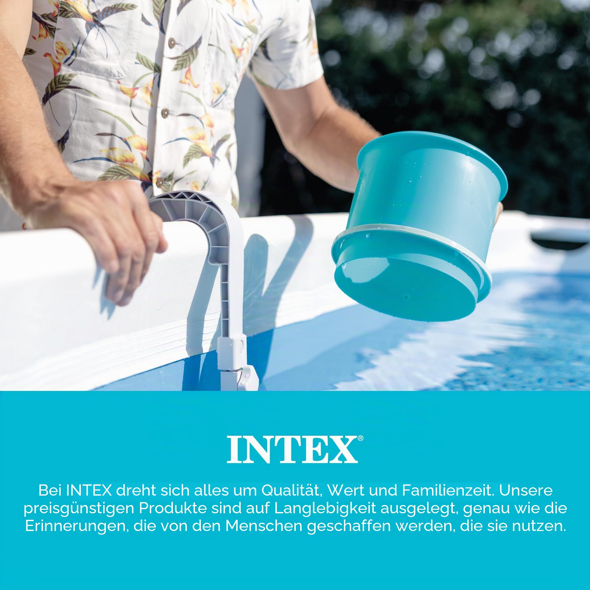 Intex Oberflächenskimmer - Deluxe Oberflächenskimmer zur Wandmontage - Hängeskimmer, 28000E, Grau, ‎20.96 x 24.13 x 33.02 cm