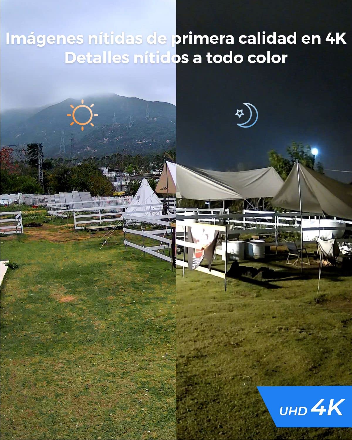 Reolink 4K 8MP Camara Vigilancia PoE con Foco, Detección de Personas/Vehículos/Pets, Zoom óptico 5X, Color Visión Nocturna Lapso de Tiempo Audio Bidireccional, Ranura para Tarjetas microSD, RLC-811A