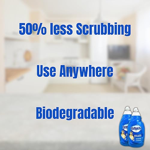 Miniatura 2 de Dawn, Ultra - Líquido para lavar platos, aroma original, detergente total de 76 onzas, paquete de 2 a 38 onzas líquidas, paquete con 8 x 8 pulgadas,