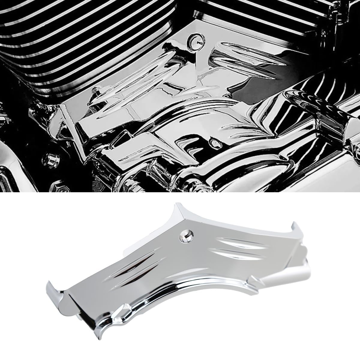 Chrome ABS Cylinder Base Cover Compatible with for Harley Softail Dyna Road King Twin Cam 1999-2006