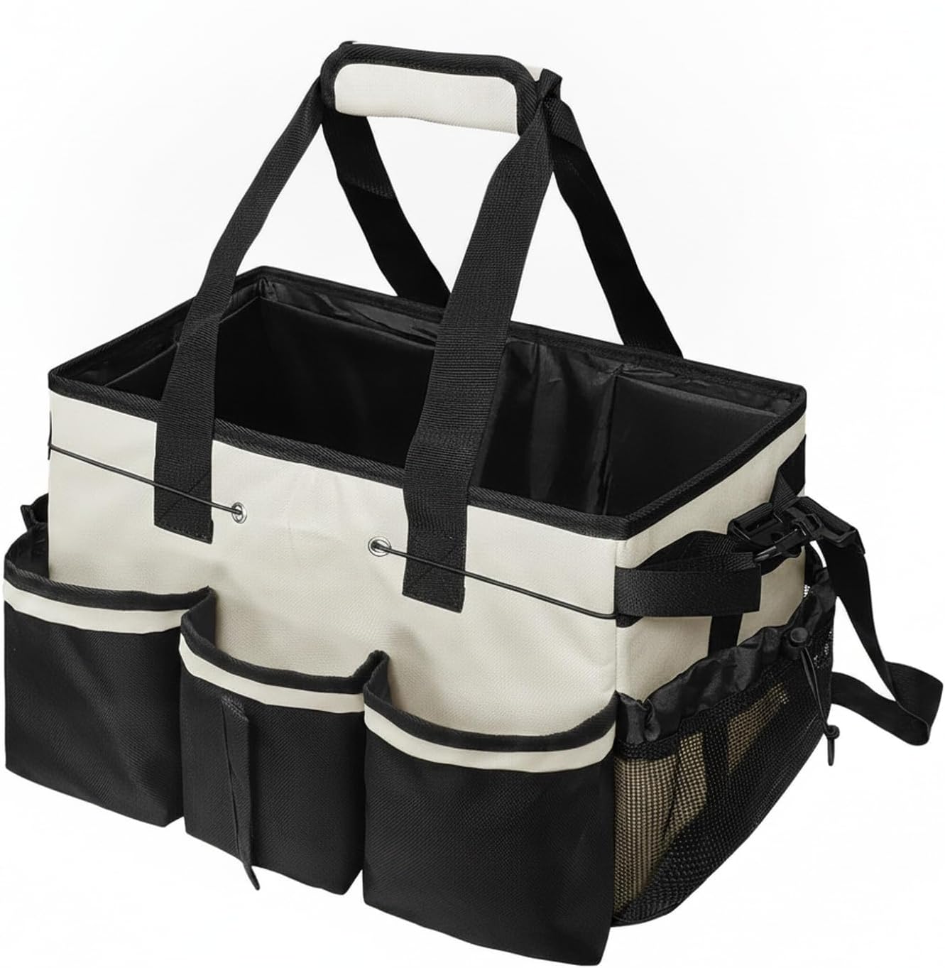 Streamline Your Cleaning Routine with This Portable Oxford Cloth Caddy Organizer Featuring Multiple Pockets for Bathroom and Kitchen Essentials