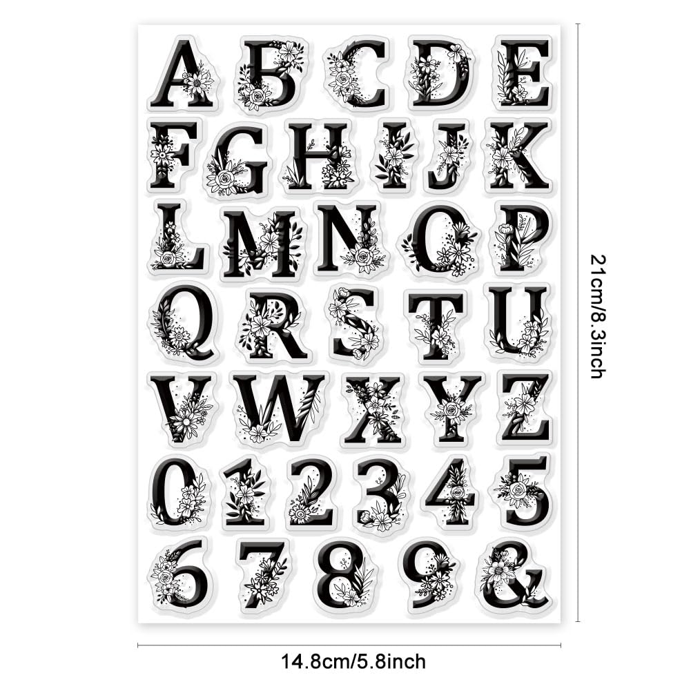 GLOBLELAND Tampons Transparents En Silicone Avec Icônes