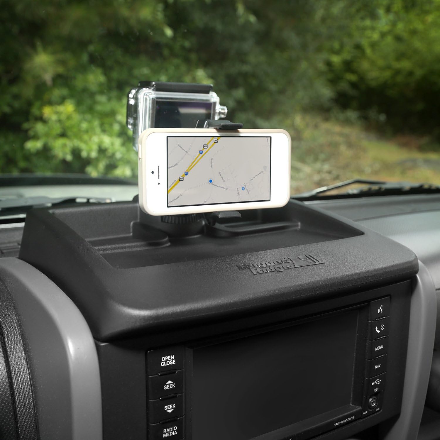 Rugged Ridge 13551.12 Dash Multi-Mount System; 07-10 Jeep Wrangler JK