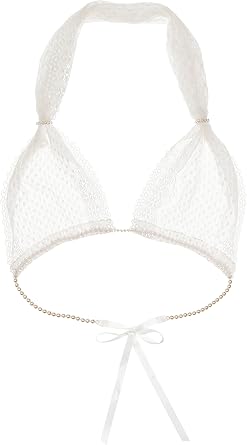 Bracli & G French Lace Thong Bra BRACLIG-BRA White - S