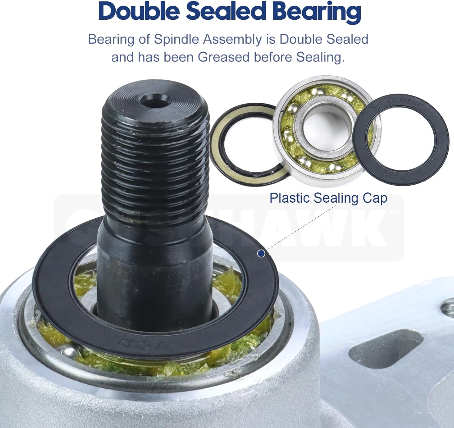 2 Pack 139-3214 Spindle Assembly with 119-8819 Belt Replaces Toro 139-3214, 121-0751, 117-7439, 117-7267 for Toro TimeCutter SS4200, SS4225, SS4235, SW4200, 4200, 4225, MX4250, MX4260 Mowers