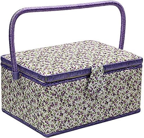 Amazon D D 裁縫箱 縫製バスケット ソーイングボックス 花柄 収納ケース 携帯用 家庭用 小物入れ ミシン糸 針 はさみボックス 大容量 持ち運びやすい 多用途 Diy 手芸 用品 道具箱 取っ手付きクリスマス 新年の贈り物30 5 23 16cm 裁縫箱 収納 通販