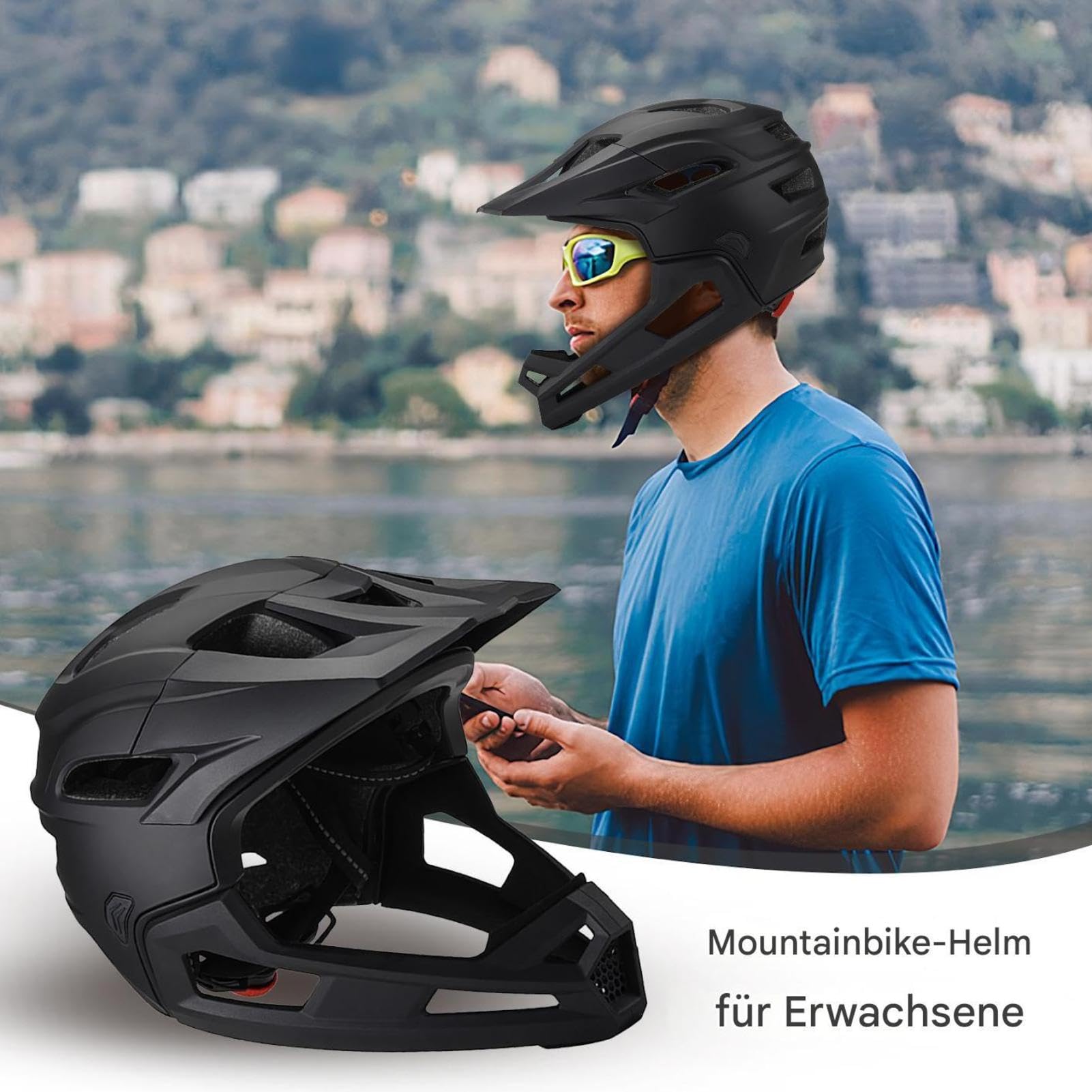 Cascos De Bicicleta Para Hombres Protección Ligera Ajustable | Cascos Ciclistas Para Adulto Accesorios De Ciclismo Patinete Monopatín Patín Eléctrico Patinaje Urbano Desplazamiento Al