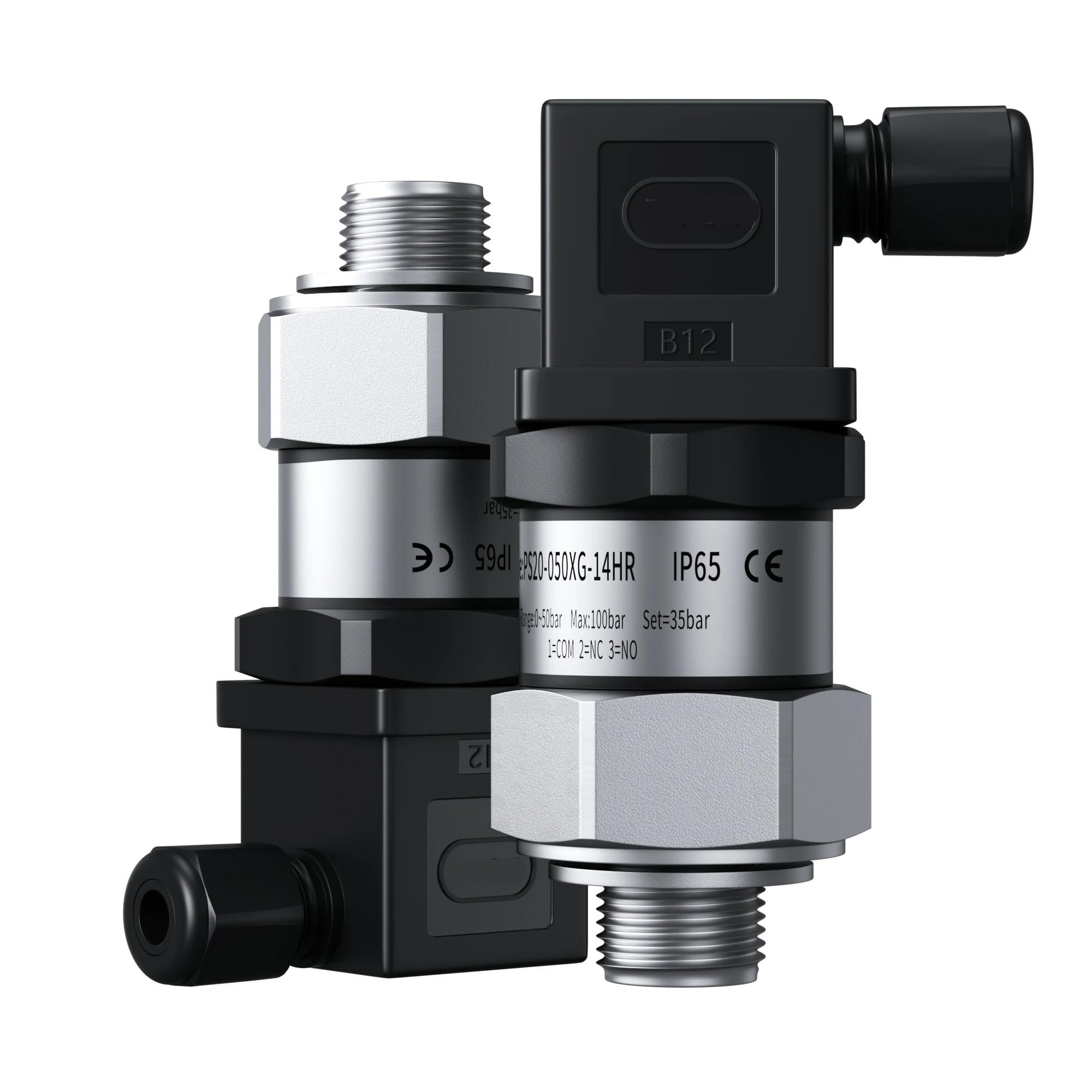 Presostato mecánico regulable con rosca M20-1,5, controlador neumático e hidráulico, 10-100 bar, 20-200 bar, 30-300 bar(10-100bar)