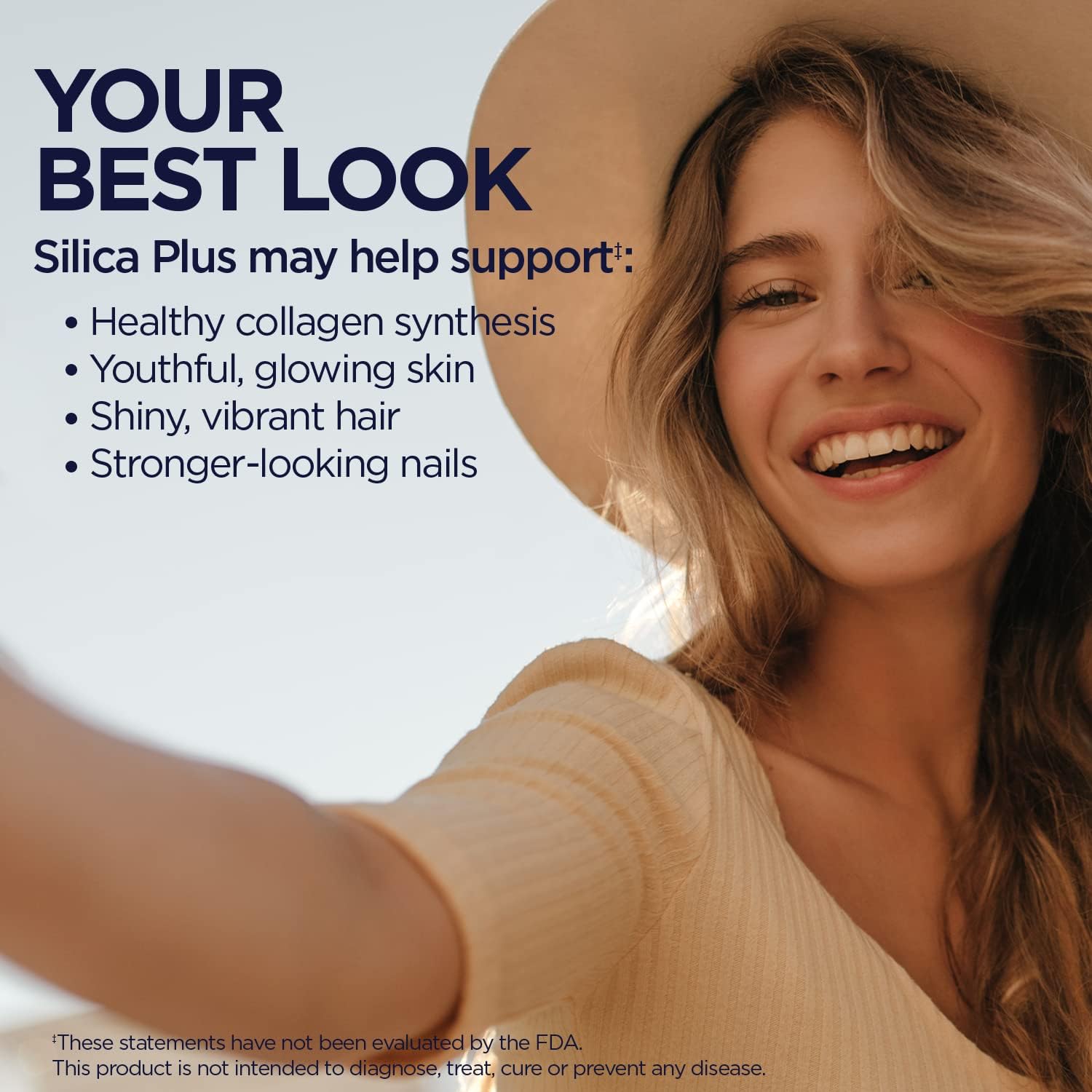 KAL Silica Plus, Silica Gel with Horsetail Extract, Healthy Hair, Skin & Nails Support, Maximum Absorption, Vibrant Hair, Glowing Skin Supplement, Vegan, Gluten Free, 90 Serv, 90 Quick Dissolve Tabs - Image 4