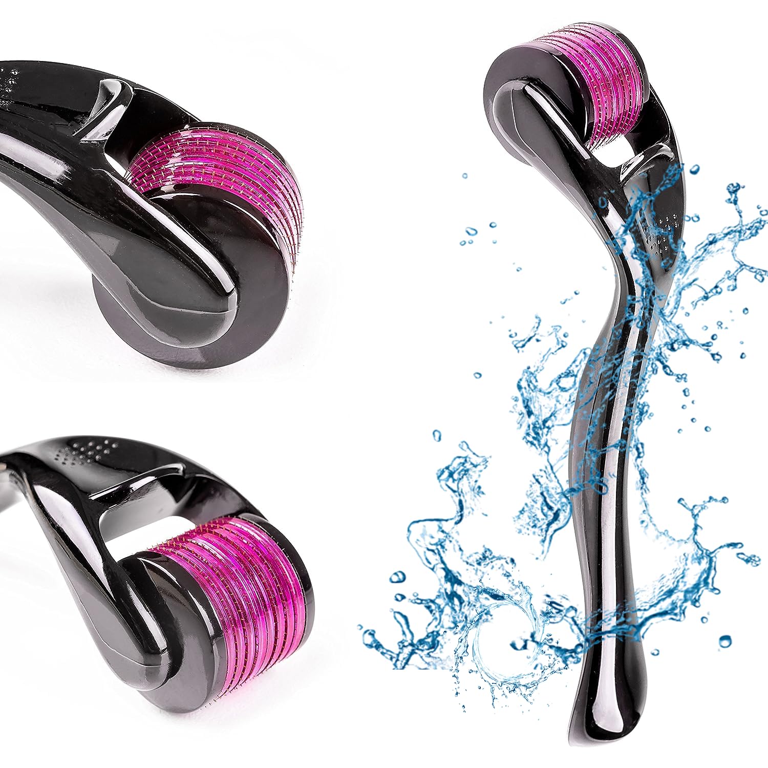 YOUNLEN Derma Roller, Derma Roller 540 Agujas De Titanio, 0.5 MM Dermaroller Cabello,Rodillo Facial, Microneedling Roller,Rodillo Para Barba,Crecimiento De La Barba, Reducir La PéRdida De Cabello
