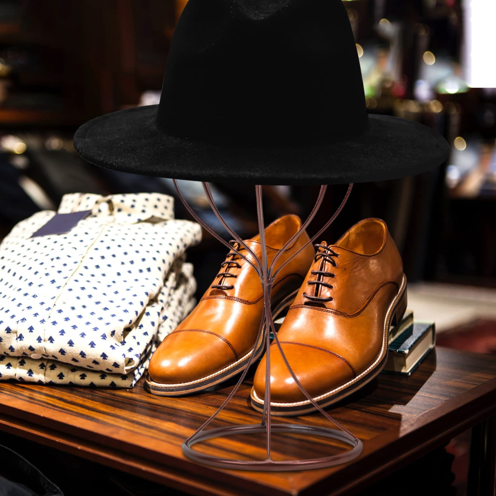 Chapeau En Métal Chapeau Porte-affiche Porte-manteau Perruque Perruque