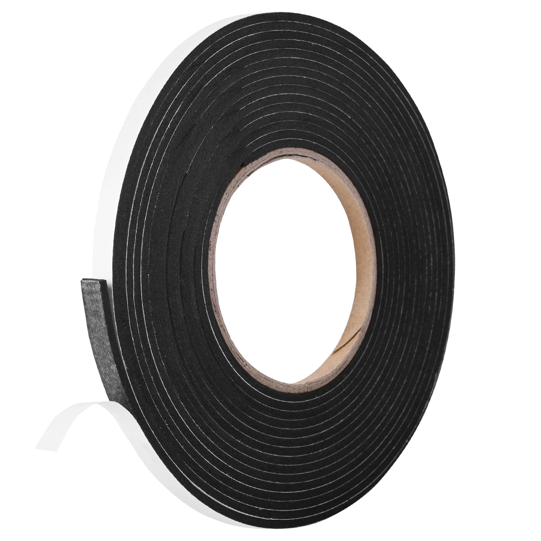 Kikerike Self Adhesive Foam Tape Weatherstrip 1/4In x 1/8In x 13Ft High Density Foam Insulation Strips Seal Weather Stripping with Strong Adhesive for Door and Window Sound Isolation Soundproofing