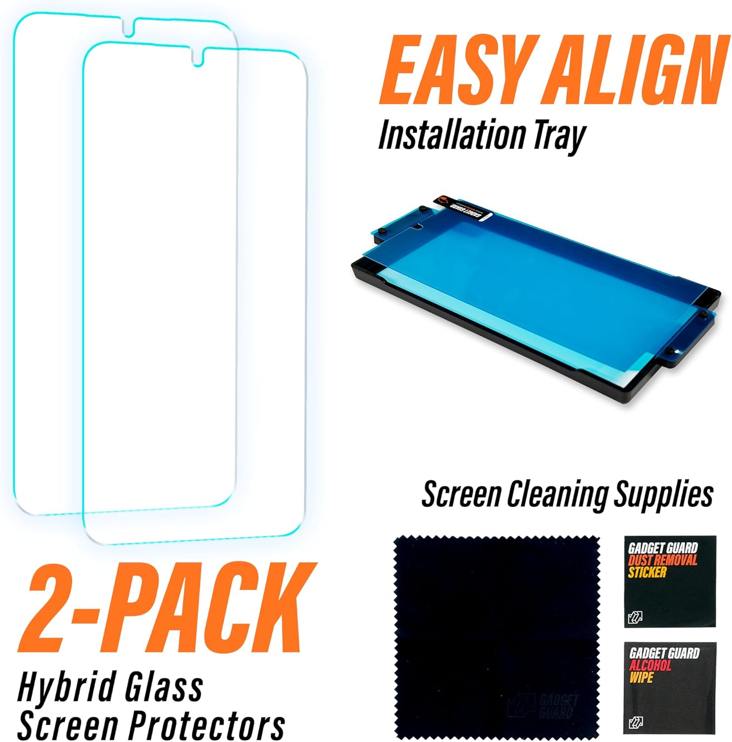 Gadget Guard Hybrid Glass Pro-Active 2 pack - Screen Protector (Samsung Galaxy S24+), Clear