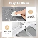 NAMTSO 54" x 27.5" Washer and Dryer Covers for the Top, 1 Pack Large Silicone Washing Machine Cover for Washer Dryer Countertop, Washer Dryer Top Protector Mat for Laundry Guard Dust Cover Pad, Gray