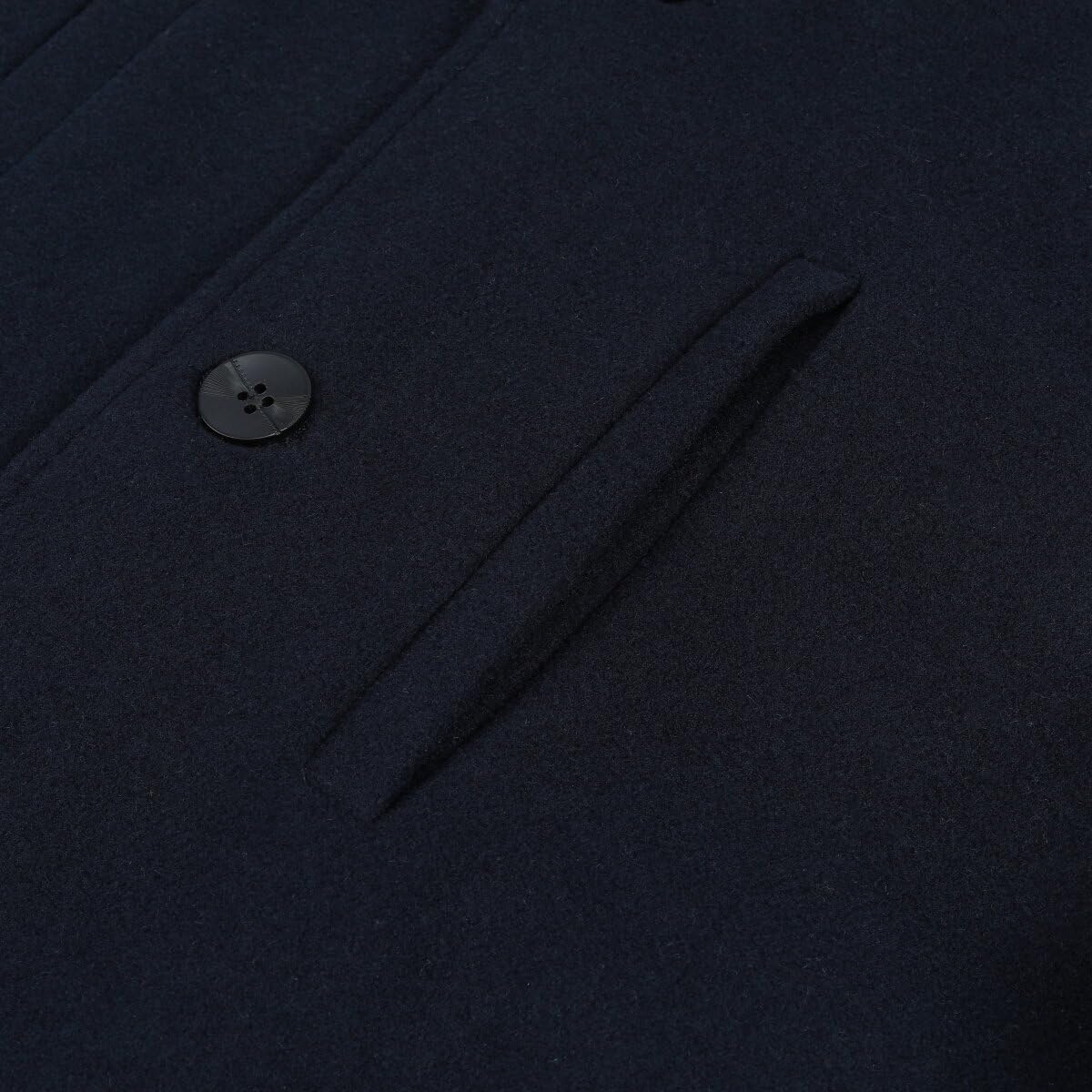 Allthemen Cappotto Invernale da Uomo in Lana con Collo Alto Coat Corto Foderata Spesso Caldo Casual