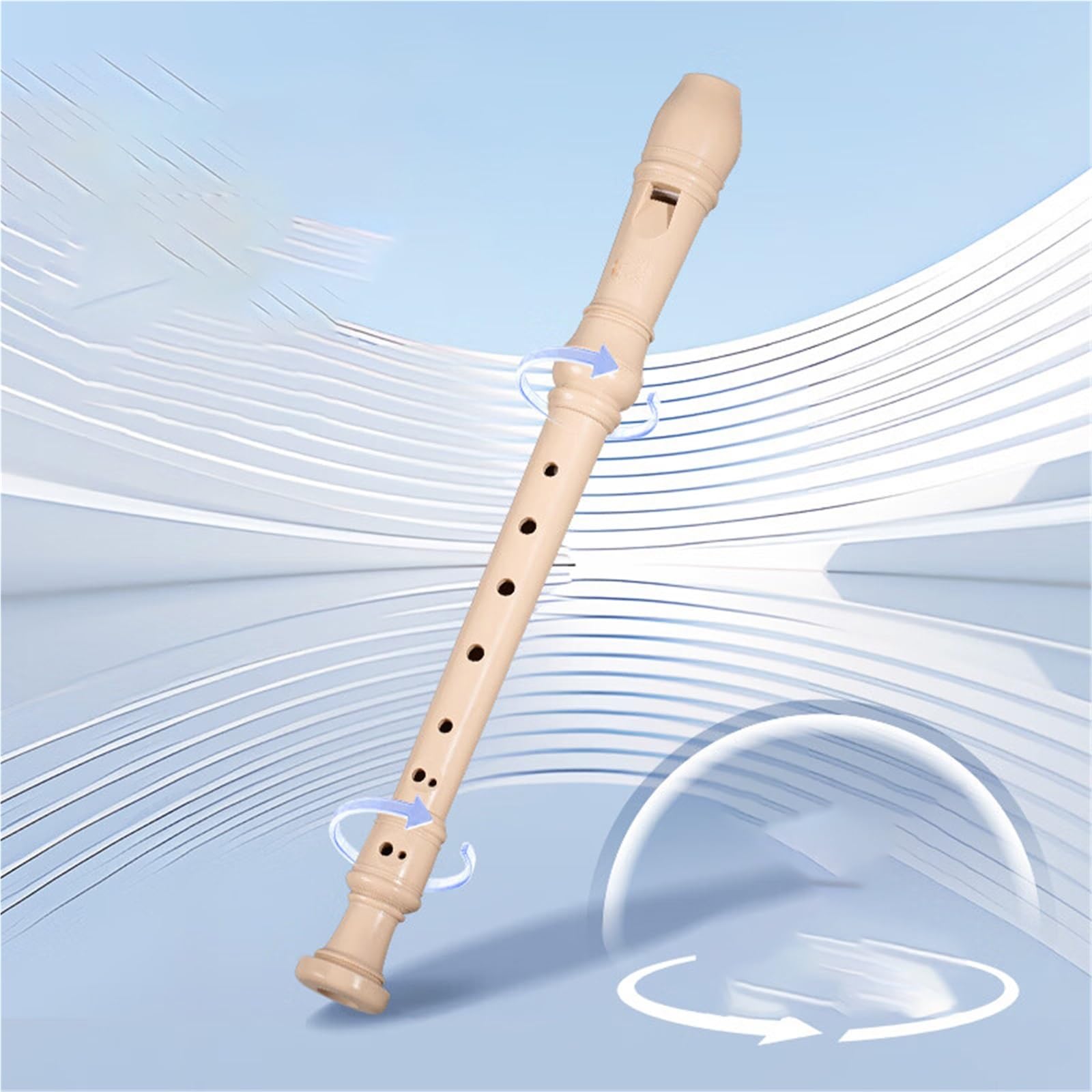 8 otworowy Flet Prosty Sopranowy W Stylu Angielskim (tonacja C) Instrument Szkolny Drewniany Flet Prosty