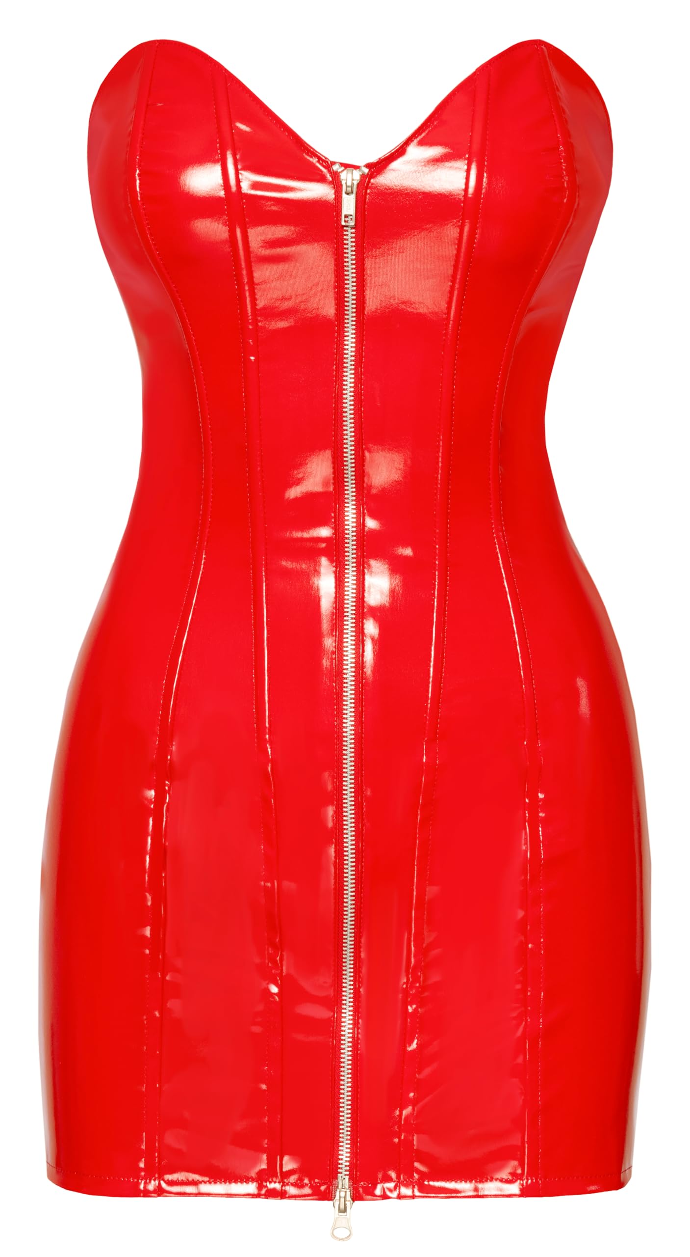 Black Level Women's Vinyl Dress Red XL