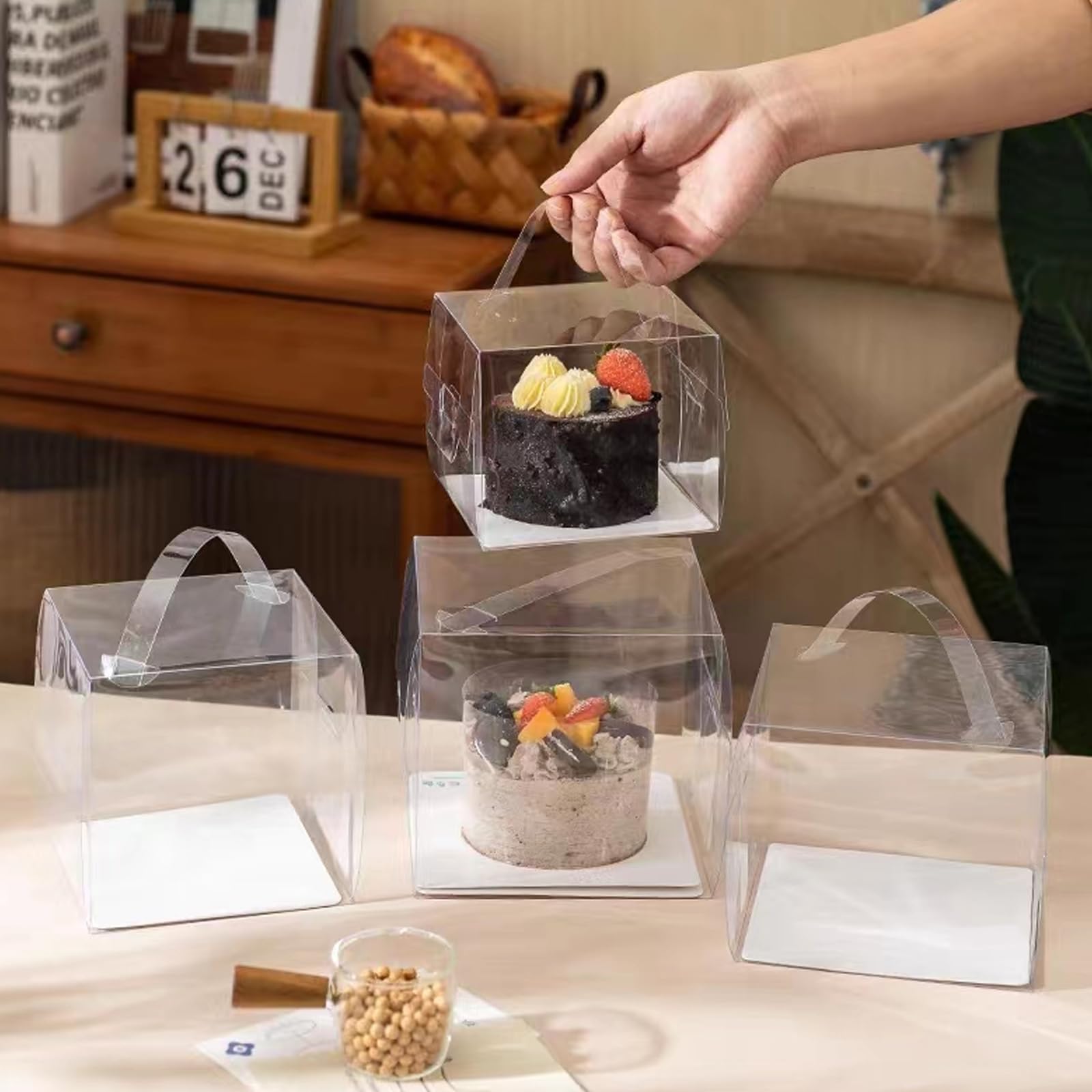 Lot De 40 Planches à Gâteau Rondes En Carton Blanc De 15,2 Cm Avec Base Ronde - Assiettes à Gâteau En Carton De Qualité Alimentaire Pour Gâteaux, Noël, Pain, Desserts (fins Et