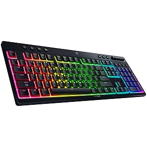 Razer BlackWidow V4 Low Profile HyperSpeed Wireless Gaming Keyboard: Orange Mechanical Switches - 2.4GHz Wireless & Bluetooth - Multi-Function Roller - 11 Control Buttons - Long Battery Life