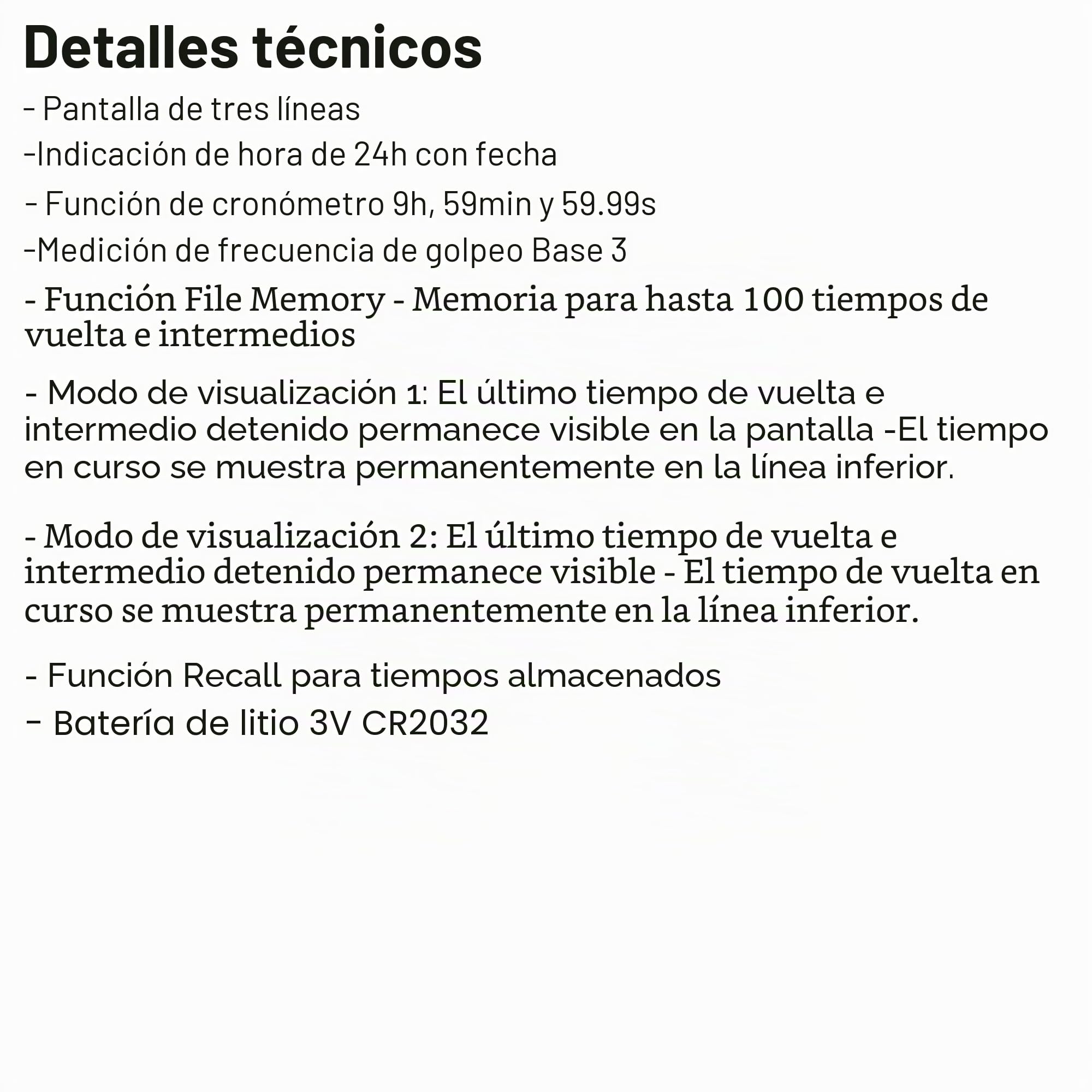 STOPTEC parada Relojes