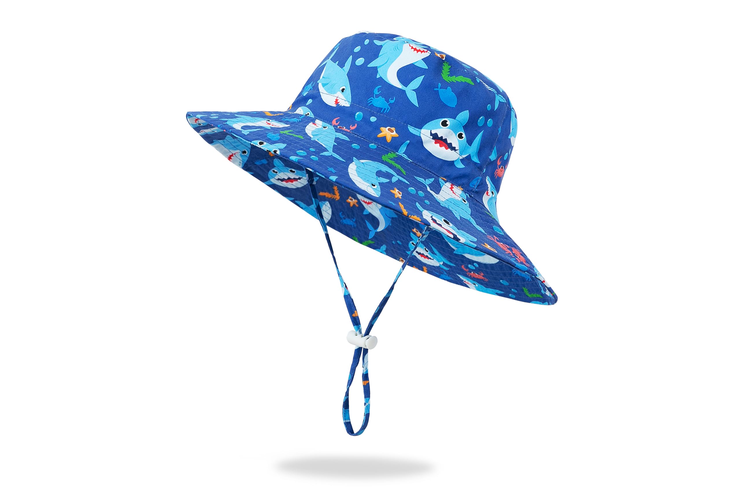 Sombrero de sol para bebé, sombrero de ala ancha, sombreros de playa para niños, protección solar UPF 50+ para niños y niñas — view 14