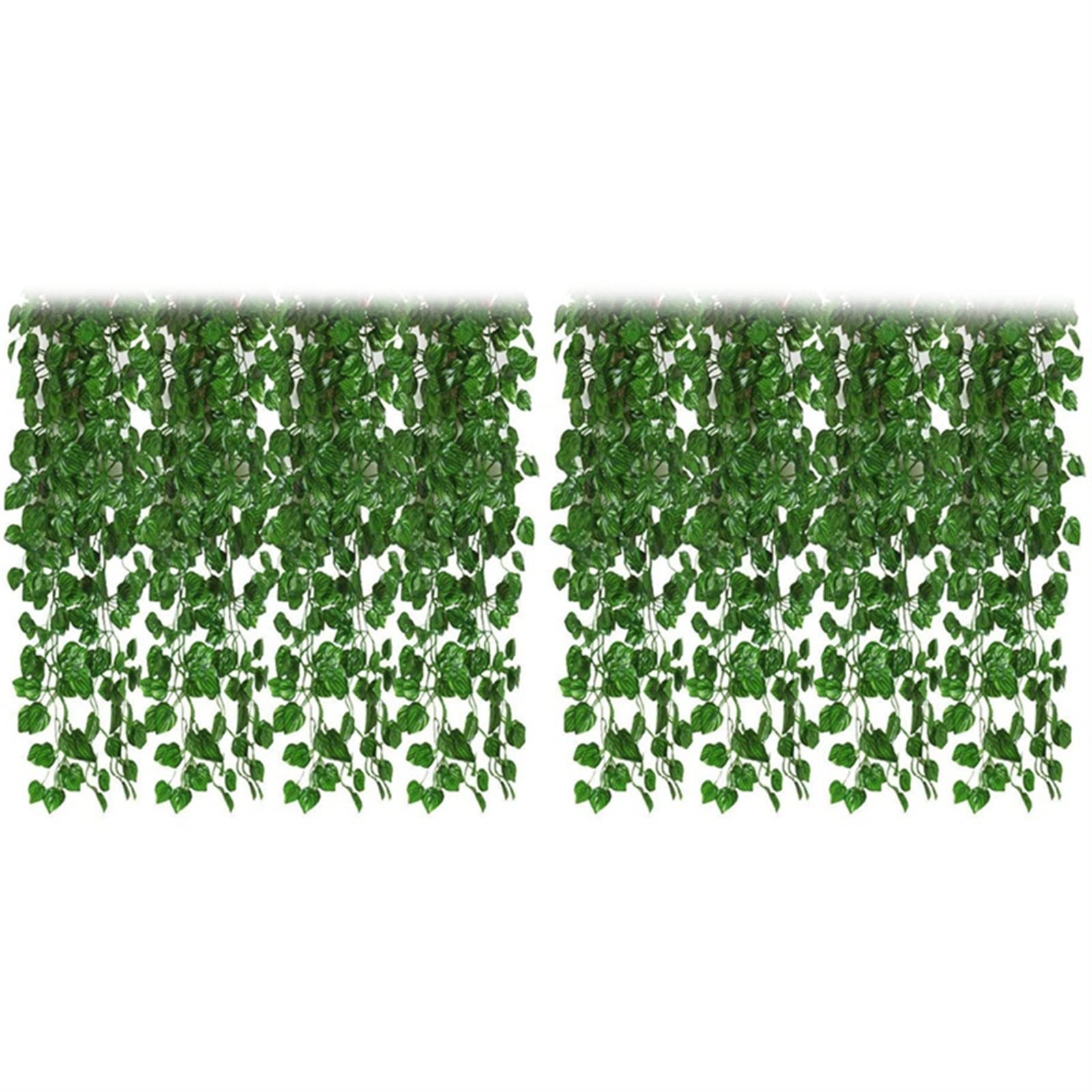 TOORU TRUSTTWO 24pcs Artificiale Ivy Ghirlanda Foglia Viti Piante Piante Greenery Appeso Piante finte Compatibile con Wedding Backdrop Arch Wall Jungle Party The New