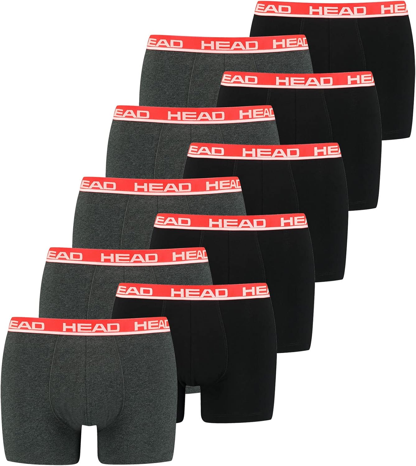 HEAD Heren Boxershort 841001001 Basic Boxer Pack van 10, 010
