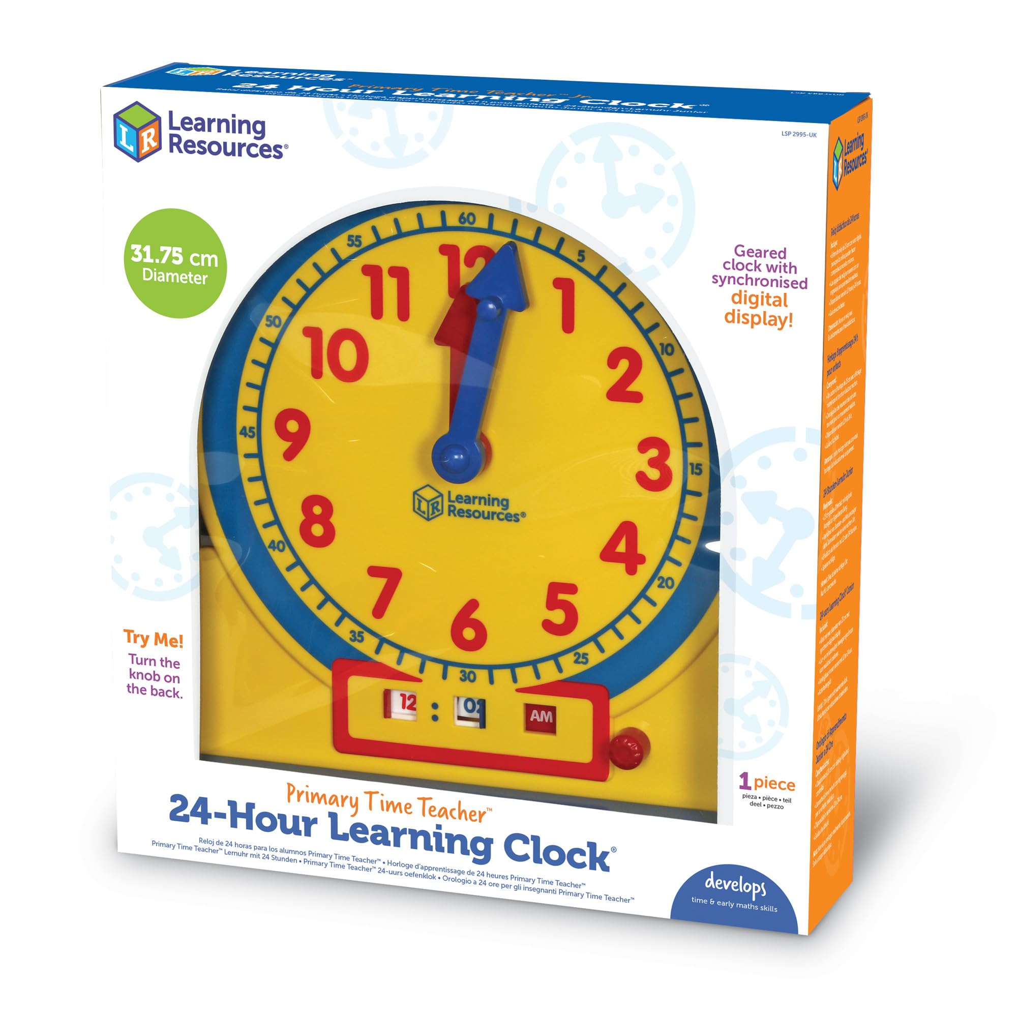 Learning Resources Primary Time Teacher – 24-Stunden-Demonstrationsuhr