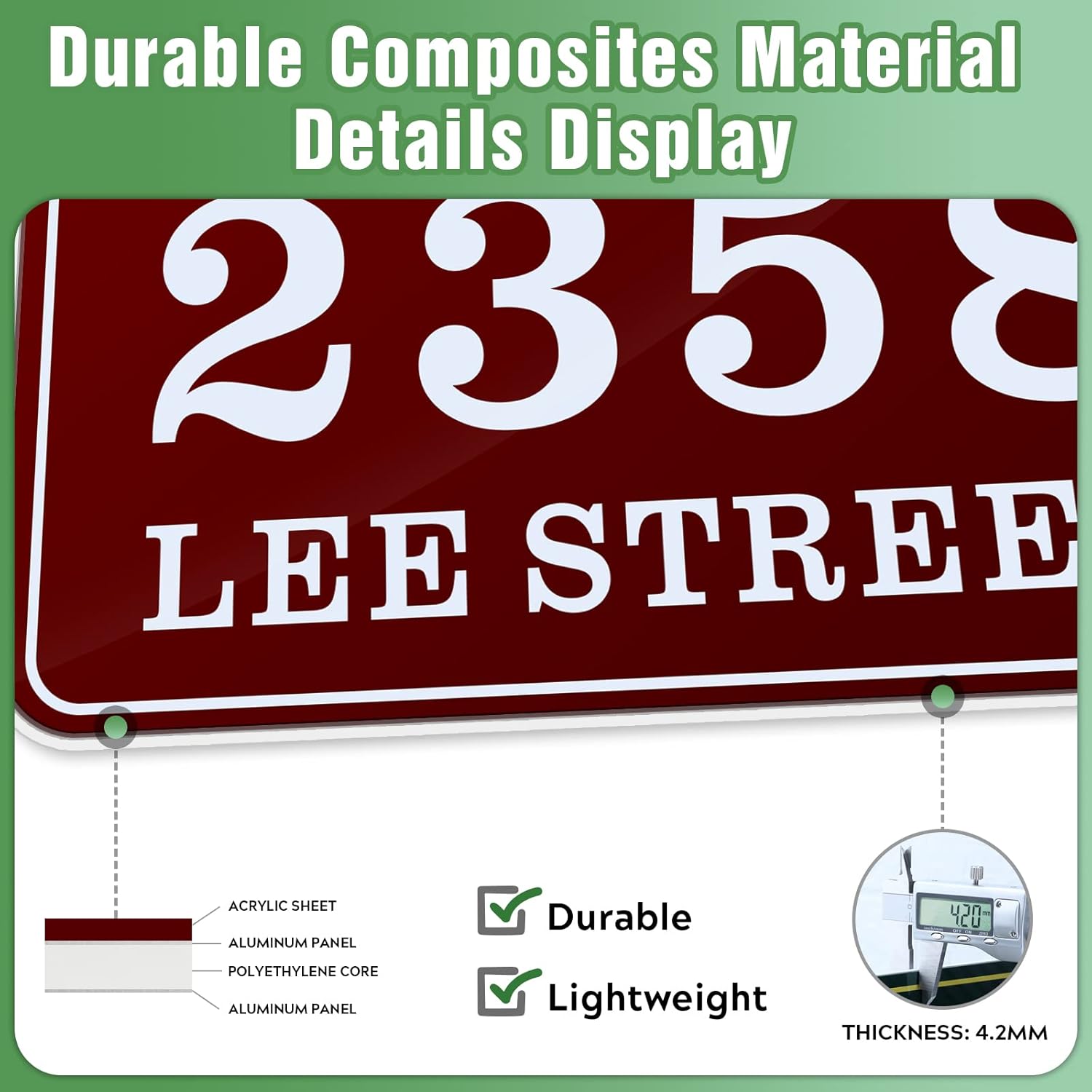 Personalized 911 Emergency Reflective address signs for houses House Number Sign Custom Address Plaque for Outside Ideal for Mailbox Driveway Street Name Customized Fade Resistant UV-resistant