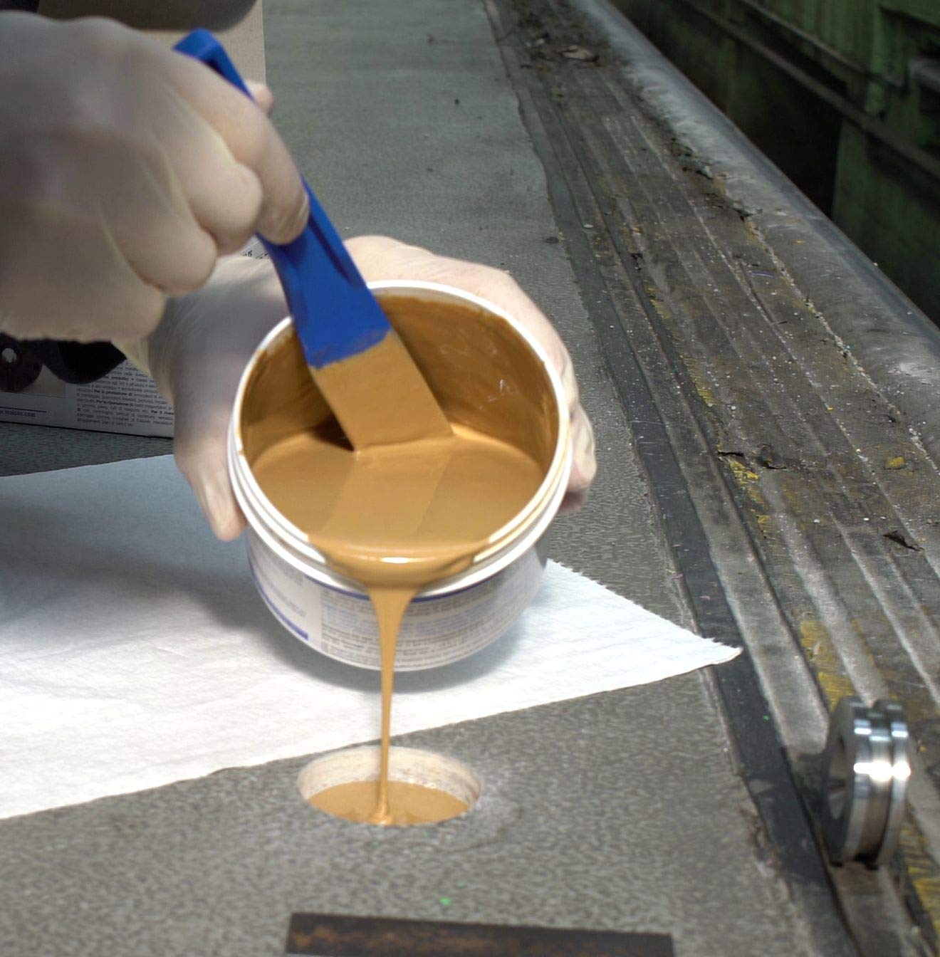 WEICON Urethan 90 SF 0.55 kg hell beige | Schnellhärtende Vergussmasse mit hoher Fließfähigkeit
