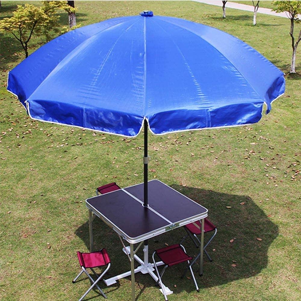 Feng Shui， Parasole ogrodowe Duży parasol plażowy Patio ogrodowe Parasol przeciwsłoneczny Stalowy słup Kompaktowy parasol przeciwsłoneczny do małych patio na świeżym powietrzu Niebieski parasol (bez
