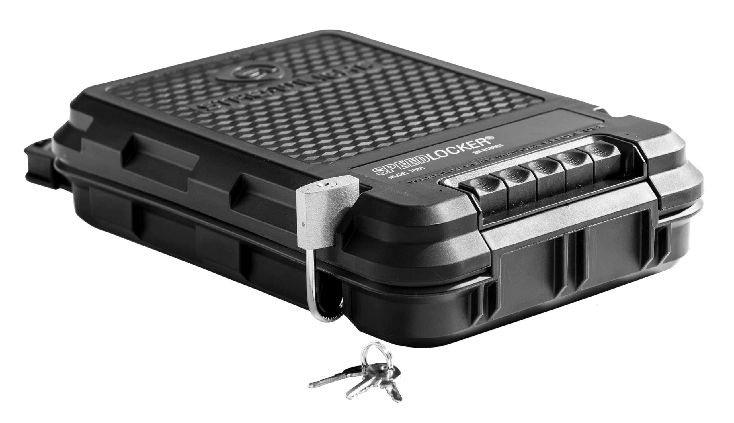 Streamlight SpeedLocker 59000 Boîte de rangement personnelle et portable avec combinaisons de verrouillage sélectionnables par l'utilisateur, noir