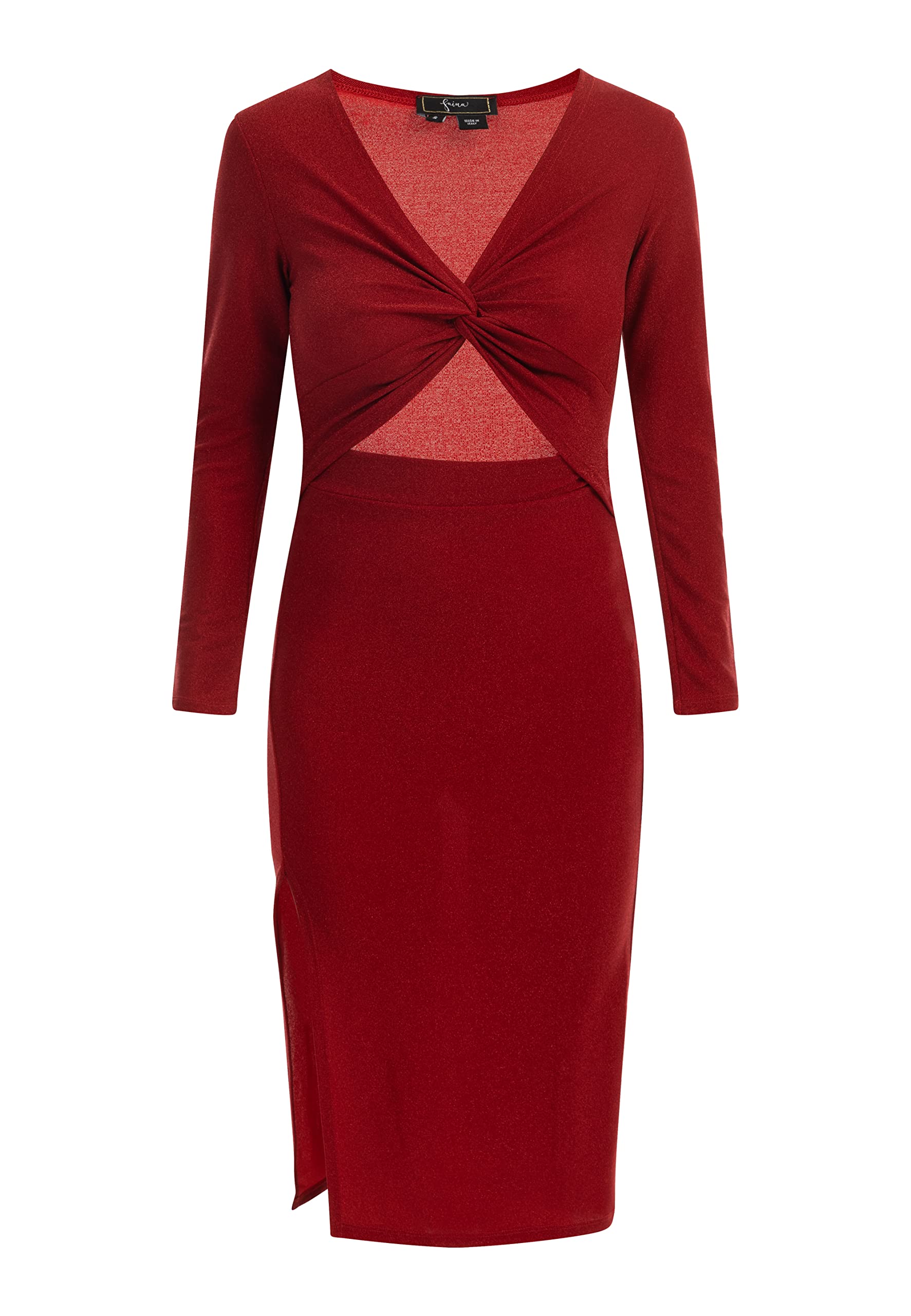 Robe de soirée avec fil brillant SIDONA création textile premium - 2