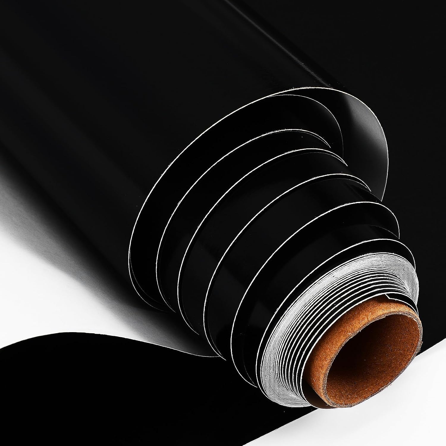 Black Vinyl Adhesive Film Roll for Mug and Car Projects Easy Apply
