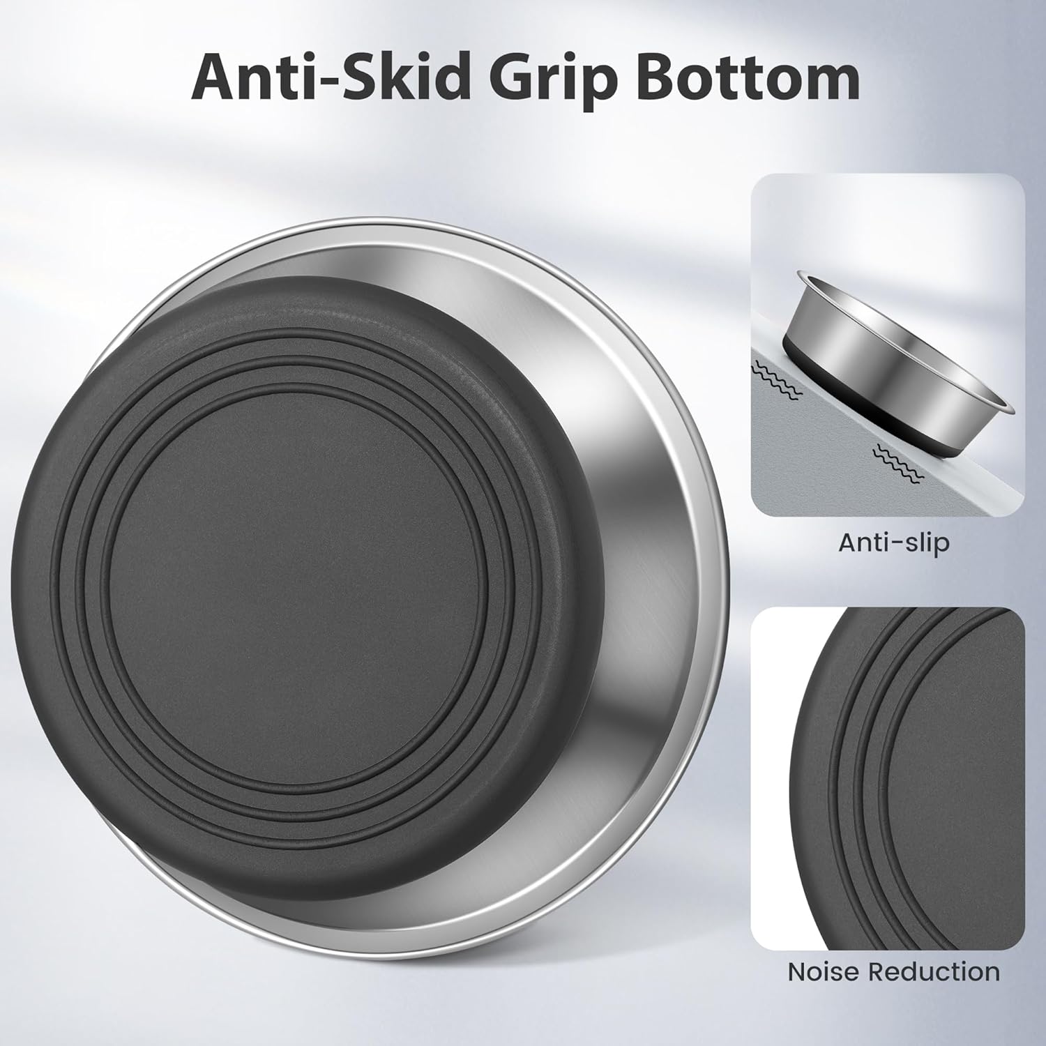 The Ultimate Upgrade: Stainless Steel Dog Bowls Set – Rust-Free, Non-Slip & Pet Approved!