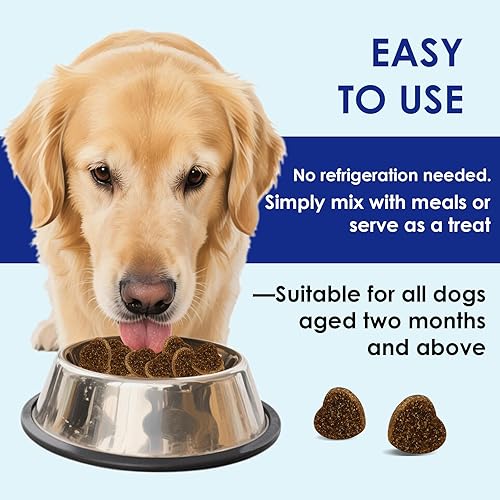 Miniatura 7 de Probióticos para perros con enzimas digestivas y prebióticos - Alivio de la diarrea, apoyo a la salud intestinal, función inmune y antipicazón,