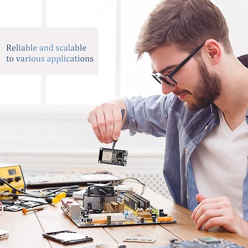 Miniatura 7 de 3 piezas placa de desarrollo 2.4GHz WiFi Dual Cores Microcontrolador integrado con antena RF filtros compatibles con Arduino IDE(32)