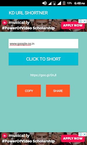 KD URL SHORTNER