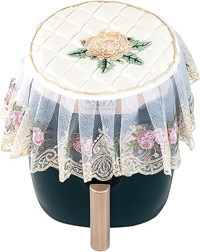 Miniatura 9 de Cubierta para freidora de aire, paño a prueba de polvo para electrodomésticos, cubierta protectora de encaje para freidora de aire